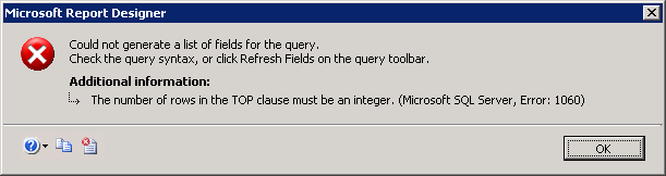 SSRS Error