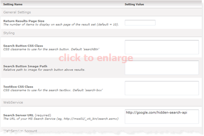 Grouping Arena Module Settings